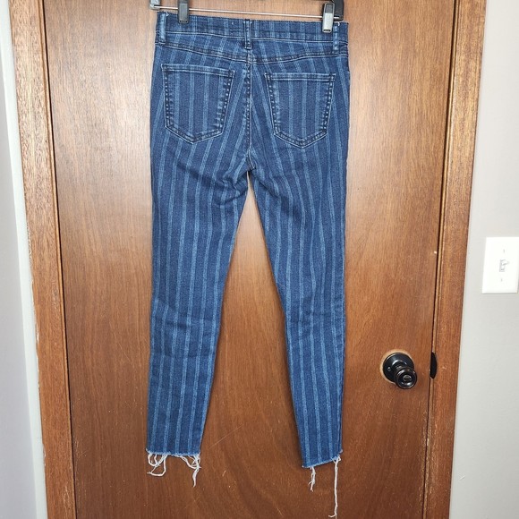 Pacsun Striped Perfect Fit Woman’s Ankle Skinny Jeggings Size 26 - Picture 7 of 7